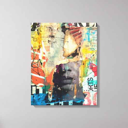 Kollage Head Canvas Afdruk (Voorkant)