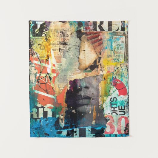 Kollage Head Wandkleed (Voorkant)