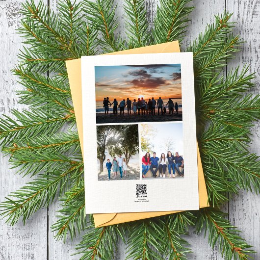 Kollage Kerstkaart met Aardige Eekhoorns