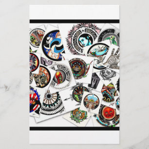 Kollage Tekeningen Briefpapier