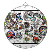 Kollage Tekeningen Dartbord (Voorkant)
