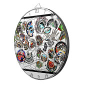 Kollage Tekeningen Dartbord (Voorkant Rechts)