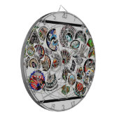Kollage Tekeningen Dartbord (Voorkant Links)