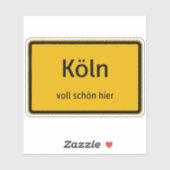 Köln Aufkleber Sticker Autoaufkleber (Feuille)