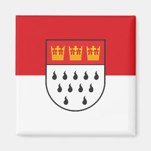 Koln city flag Duitstalige symbolen Keulen Köln Magneet