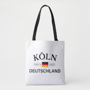 Koln (Keulen) Deutschland coördineert Duits Draagtas