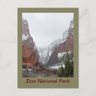 Kolob Canyons after a Late Winter Storm Briefkaart