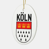 Kologne wapenschild (Duitsland) Keramisch Ornament (Links)