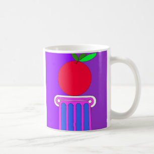 kolom met appel koffiemok