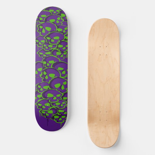Kolom van schedels Graffiti Skateboard (Voorkant)
