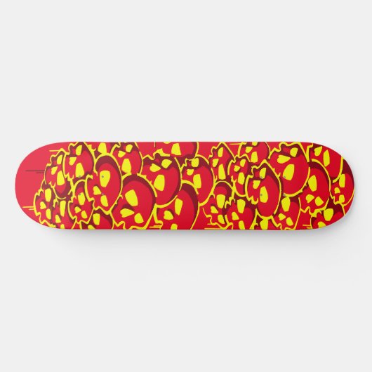 Kolom van schedels Graffiti Skateboard (Horizontaal)