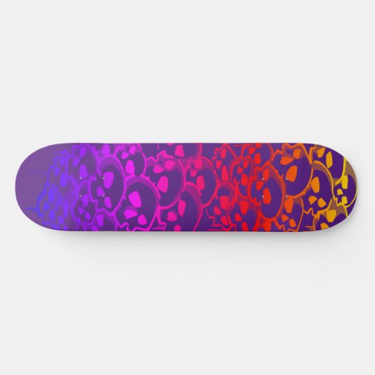 Kolom van schedels Graffiti Skateboard (Horizontaal)