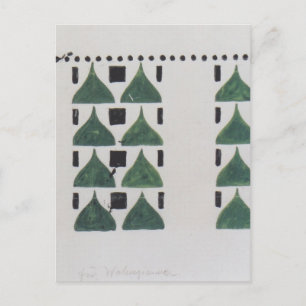 Koloman Moser- Draft for wall decoration Briefkaart