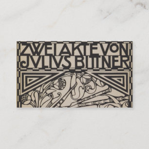 Koloman Moser- Envelope voor de score aan de opera Visitekaartje