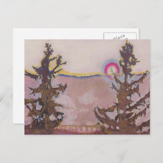 Koloman Moser - Landschap in Semmering Briefkaart (Voorkant / Achterkant)