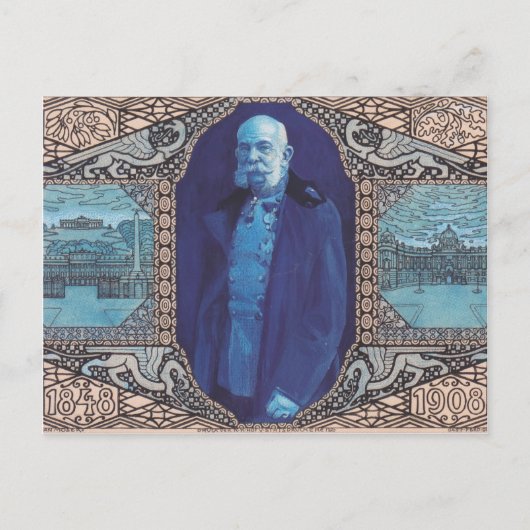 Koloman Moser - Ontwerp voor de jubileumkaart Briefkaart (Voorkant)