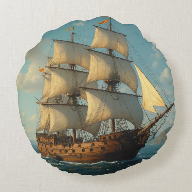 kolombuskussen rond kussen (Achterkant)