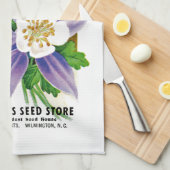 Kolometiket van het pakket van het kolommenzaad theedoek (Quarter Fold)