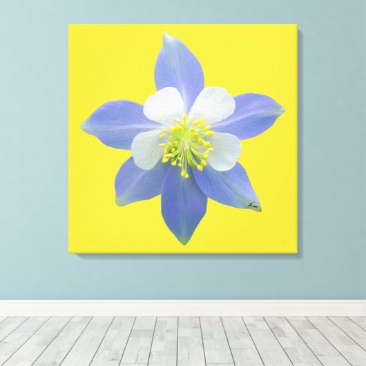 Kolomkolom 2 canvas afdruk (Insitu (Houten vloer))