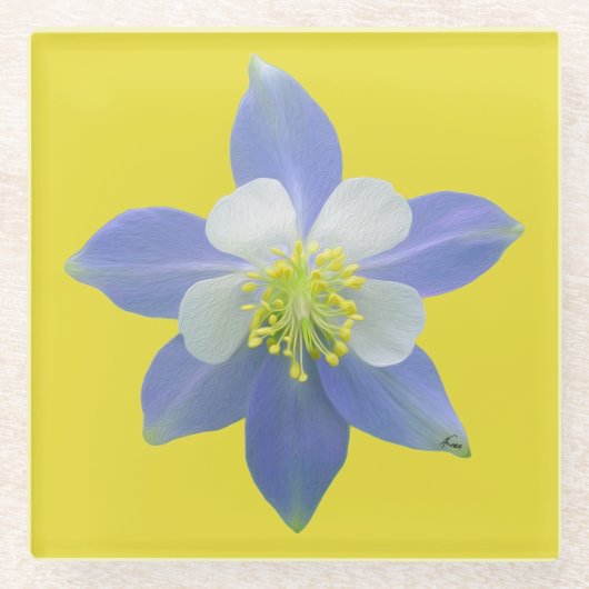 Kolomkolom 2 glazen onderzetter (Voorkant)