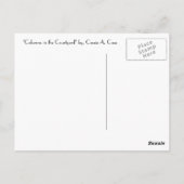 Kolommen op de Courtyard - Briefkaart (Achterkant)