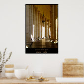 kolommen van zweefgetouwen poster (Keuken)