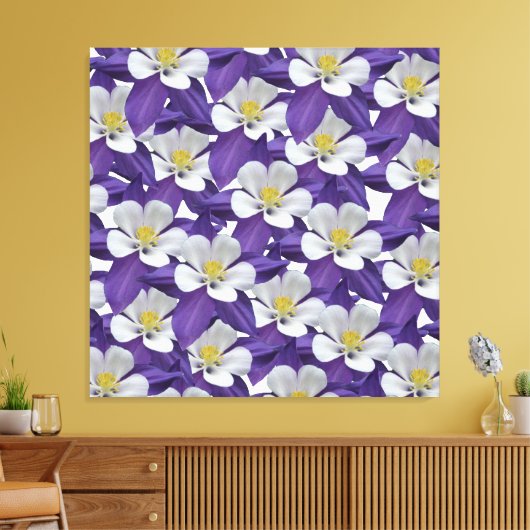 Kolomventilatorpatroon Canvas Afdruk (Insitu (Woonkamer))