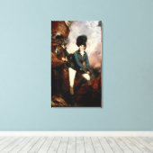 Kolonel Banastre Tarleton 1782 Canvas Afdruk (Insitu (Houten vloer))