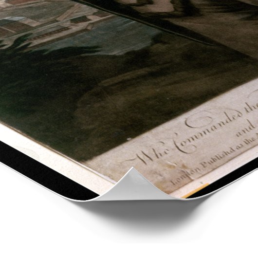 Kolonel Benedict Arnold, pub. Londen, 1776 Poster (Hoek)