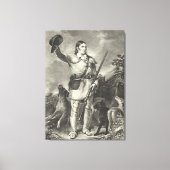 Kolonel Davy Crockett 1839 Canvas Afdruk (Voorkant)