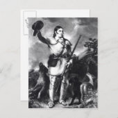 Kolonel Davy Crockett Briefkaart (Voorkant / Achterkant)