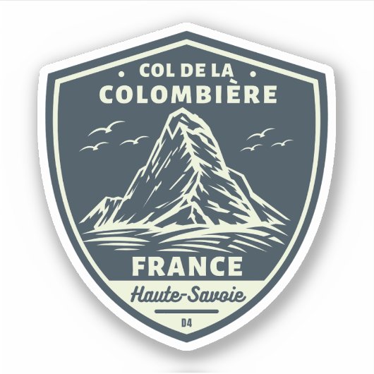 Kolonel de la colombiere, franse alpen sticker (Voorkant)