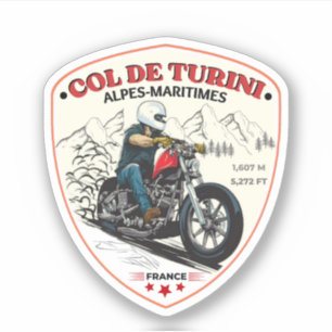 Kolonel de turini, Alpes Maritimes Sticker