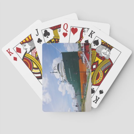 Kolonel James M Schoonmaker die kaarten speelt (Achterkant)