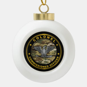 kolonel keramische bal ornament