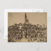 Kolonel Roosevelt en zijn Rough Riders Briefkaart (Voorkant / Achterkant)
