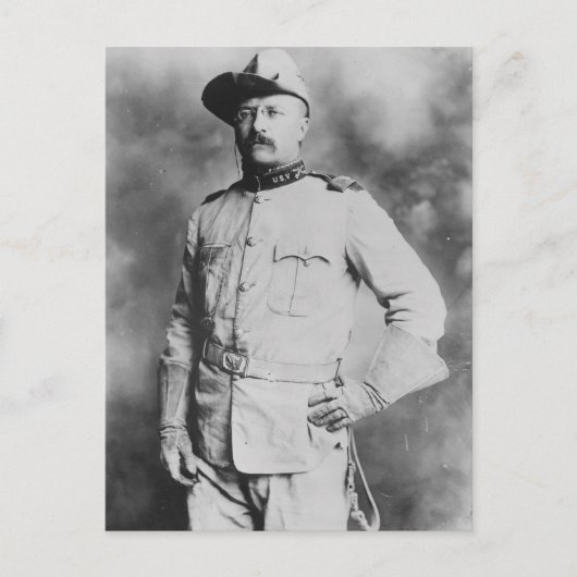 Kolonel Theodore Roosevelt, 1898. Briefkaart (Voorkant)