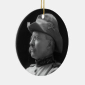 Kolonel Theodore Roosevelt van 1898 Keramisch Ornament (Rechts)