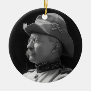 Kolonel Theodore Roosevelt van 1898 Keramisch Ornament