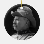 Kolonel Theodore Roosevelt van 1898 Keramisch Ornament (Achterkant)
