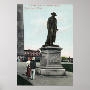Kolonel William Prescott Statue Scene Poster