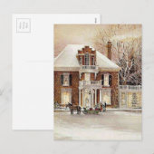  koloniaal kerstfeest feestdagenkaart (Voorkant / Achterkant)