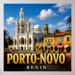 Koloniale charme van Porto-Novo en Benins erfgoed Poster