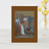 koloniale kok kaart (Gele Bloem)