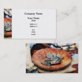 koloniale munten - Platina Visitekaartje (Voorkant / Achterkant)