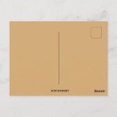 koloniale vrouw en Thanksgiving Turkije Briefkaart (Achterkant)