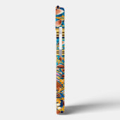 KOLOPENDE VOGELS EN ZWEEKDIEREN BLAUW-MONOGRAM Case-Mate iPhone CASE (Achterkant / Links)