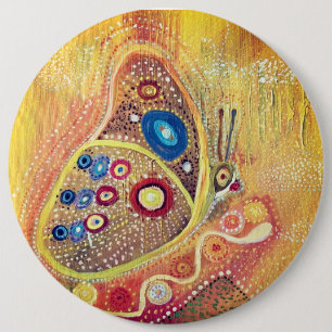 Kolossaal, 15,2 cm (6") ronde badge vlinder ronde button 6,0 cm