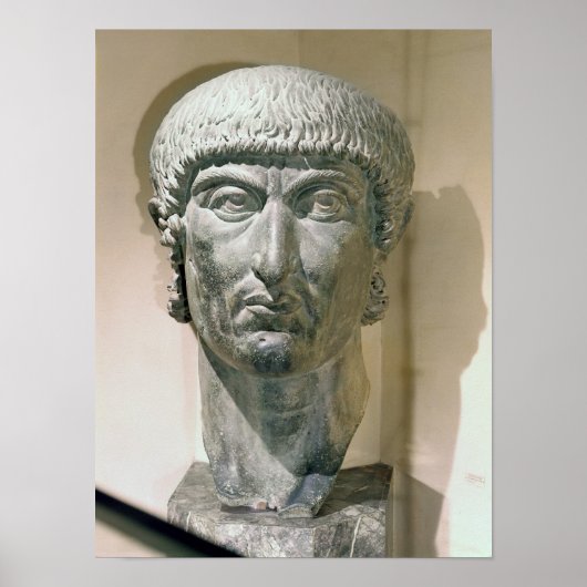 Kolossaal hoofd van keizer Constantine I Poster (Voorkant)