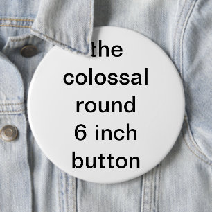 kolossaal rond zes inch ronde button 6,0 cm